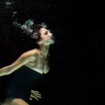 Drift Diving - Woman Wearing Black Dress Under Water Photography