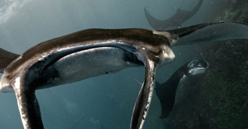 Dive Insurance - Wild atlantic ocean with amazing whales and sharks swimming in absolutely clean water in sunny day