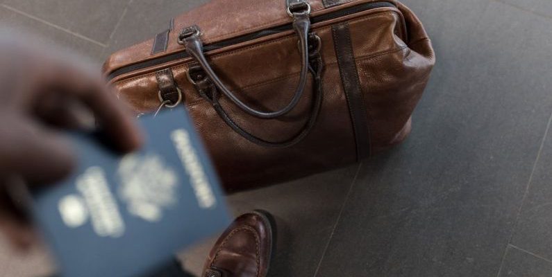 Travel Bag - Brown Leather Duffel Bag