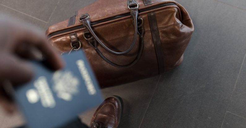 Travel Bag - Brown Leather Duffel Bag