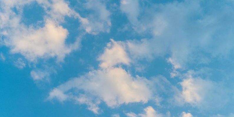 Weather Scuba - White Clouds in Bright Blue Sky