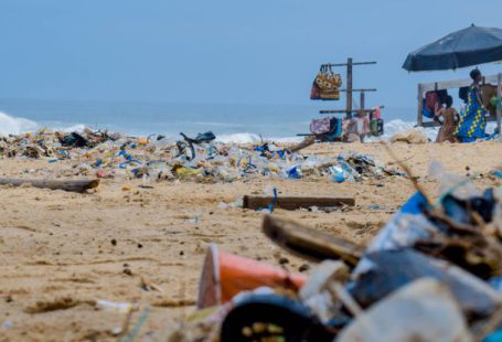 Ocean Pollution - Piles Of Garbage By The Shore
