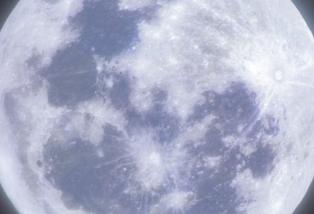 Citizen Science - A full moon is shown in the dark sky